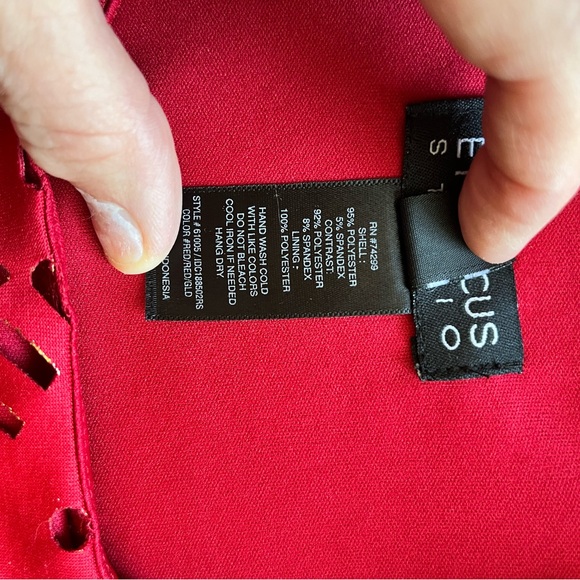 Enfocus Studio Red Bodycon Cocktail/Party Dress - Picture 8 of 8